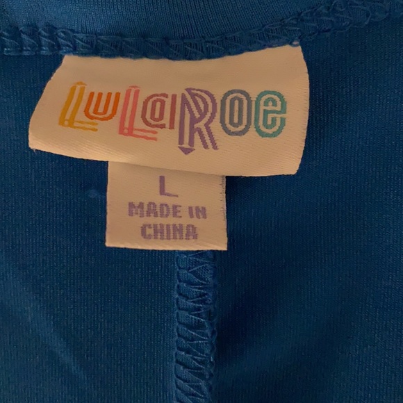 LuLaRoe Dress Dani in Bright Blue ~ PB8 - Picture 2 of 3